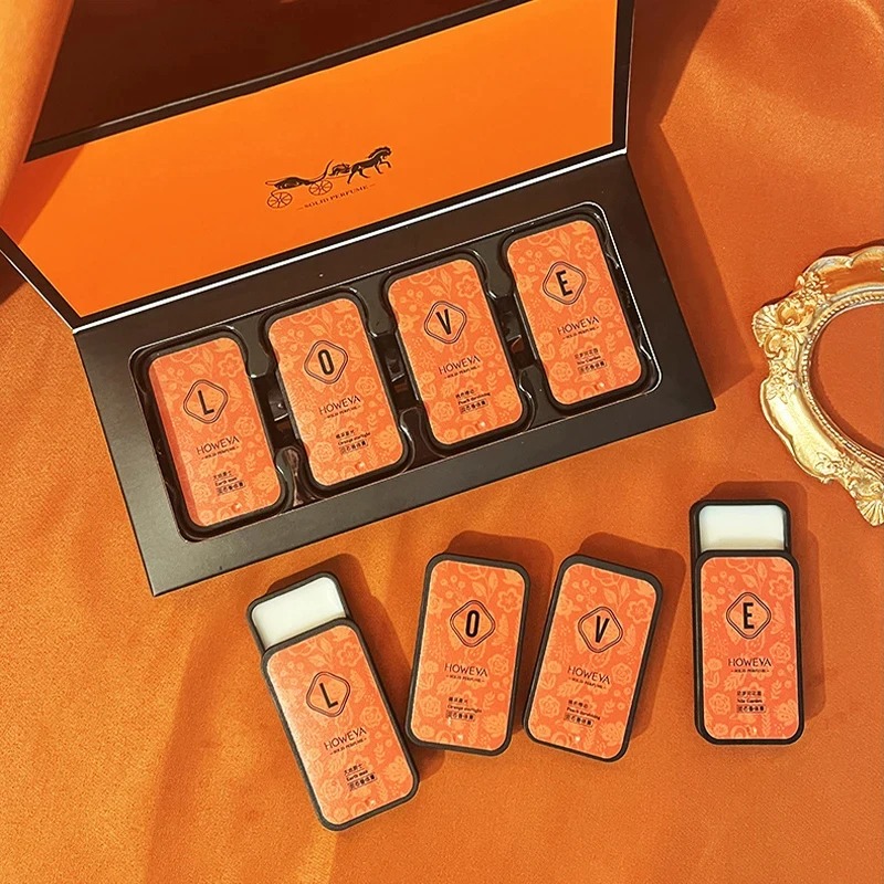 4-Piece Solid Perfume Set, Flo - Perfume Fragrance Kit 评论和价格
