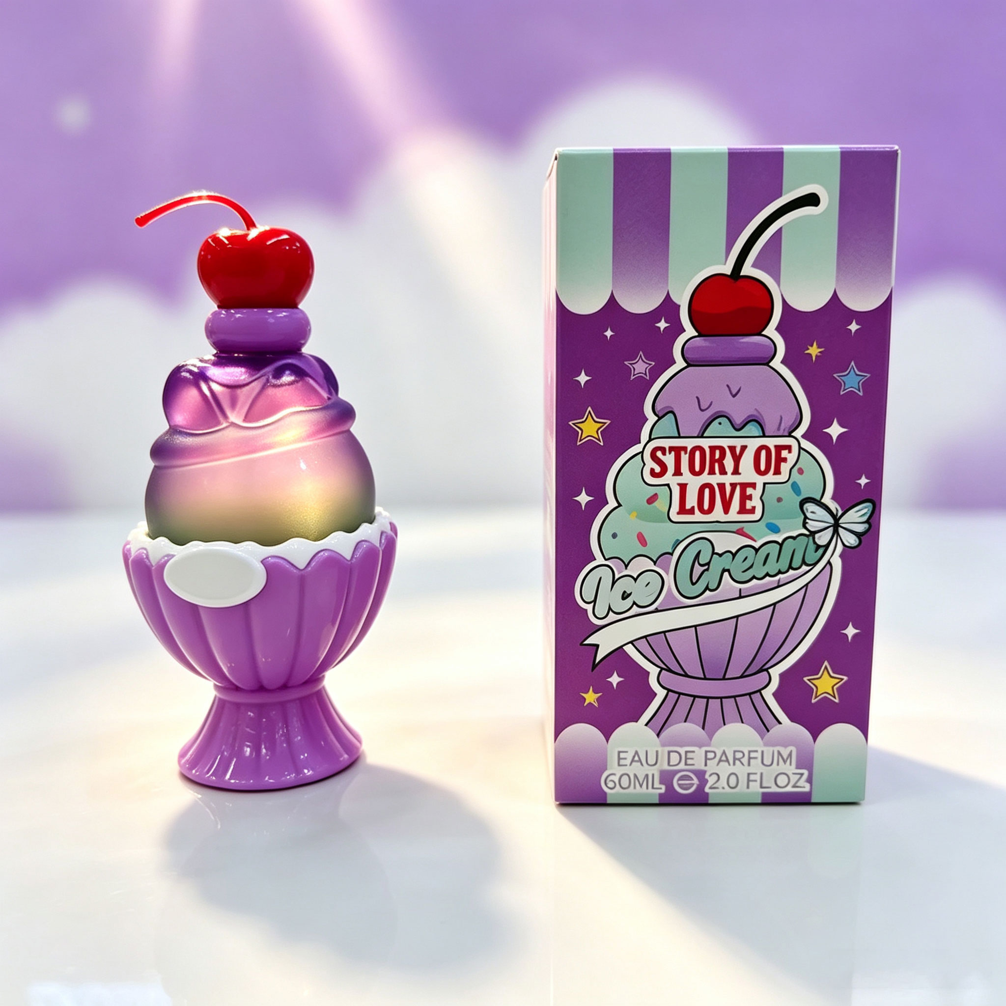 Cute Ice Cream Shaped Eau De P - Perfume Fragrance For Girls 评论和价格