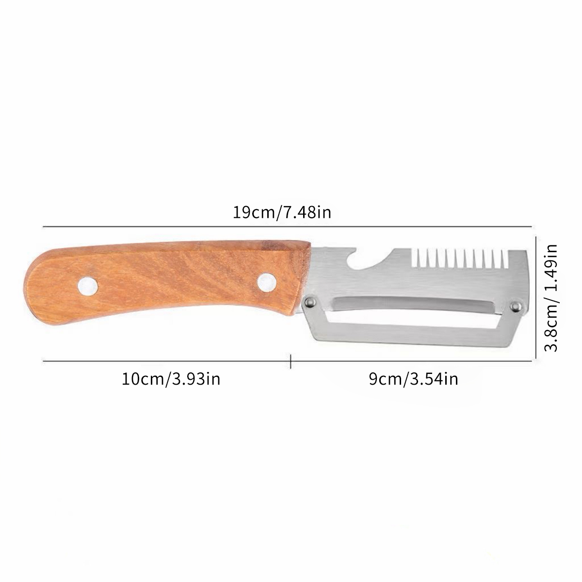 Stainless Steel Peeler With Wo - Oud Wood Chip 评论和价格