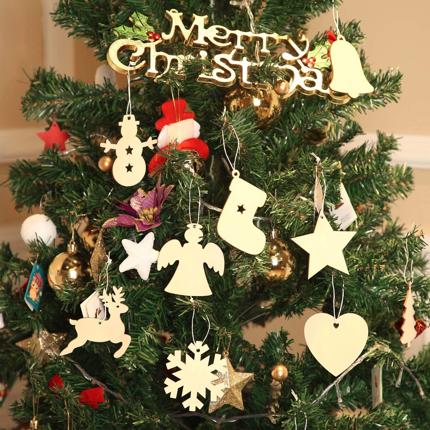 DIY Wooden Christmas Ball Deco - Oud Wood Chip 评论和价格