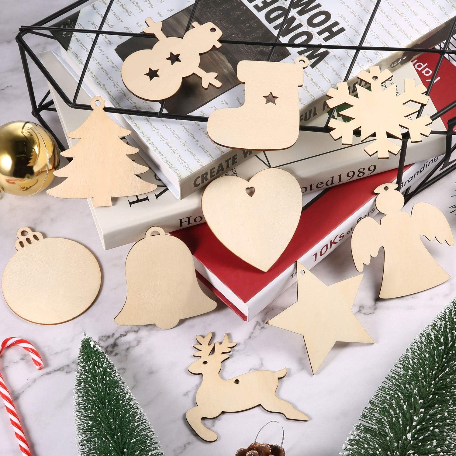 DIY Wooden Christmas Ball Deco - Oud Wood Chip 评论和价格