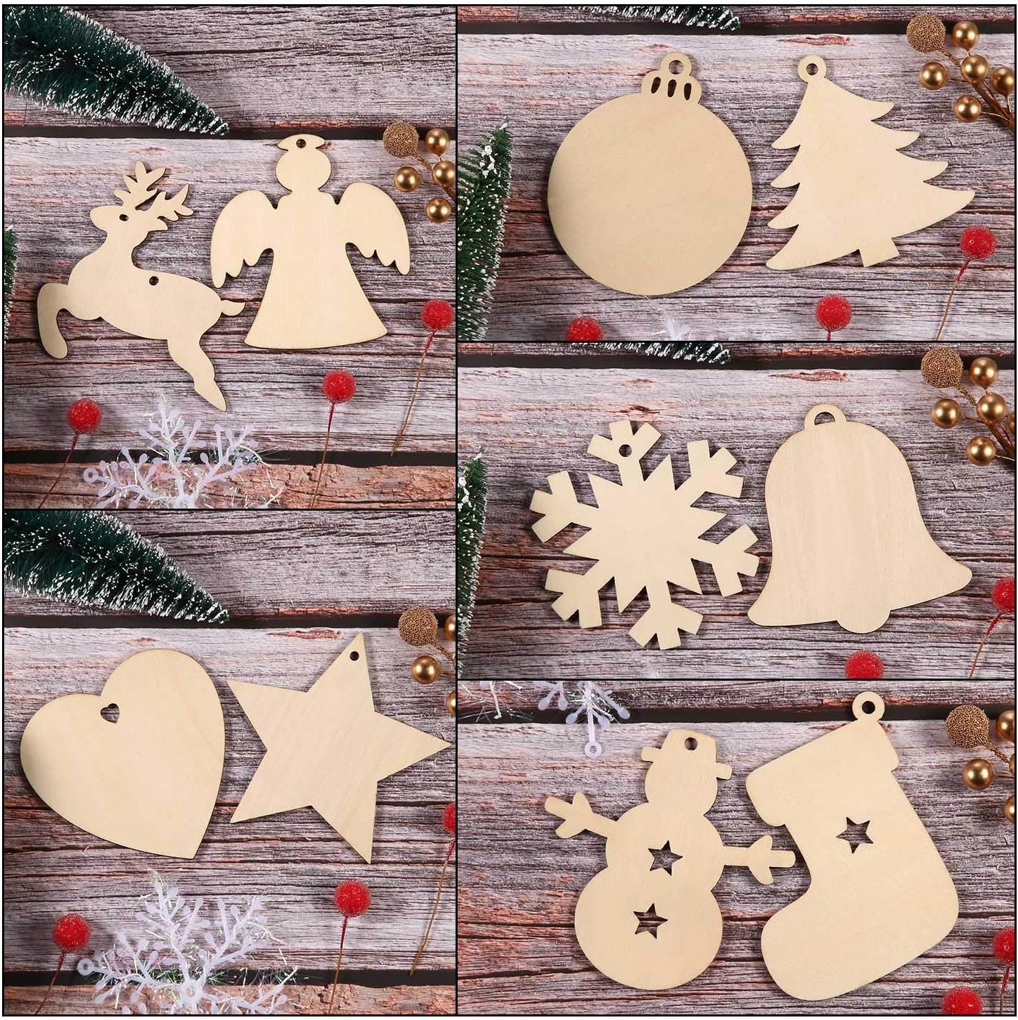 DIY Wooden Christmas Ball Deco - Oud Wood Chip 评论和价格