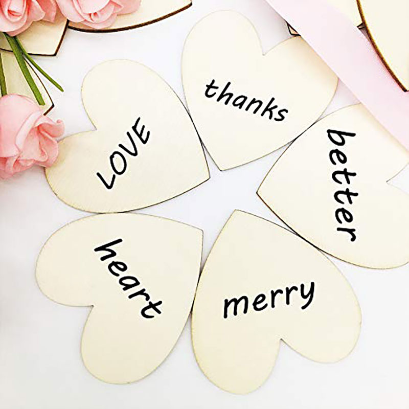 3-100Pcs Unfinished Wooden Hea - Oud Wood Chip 评论和价格
