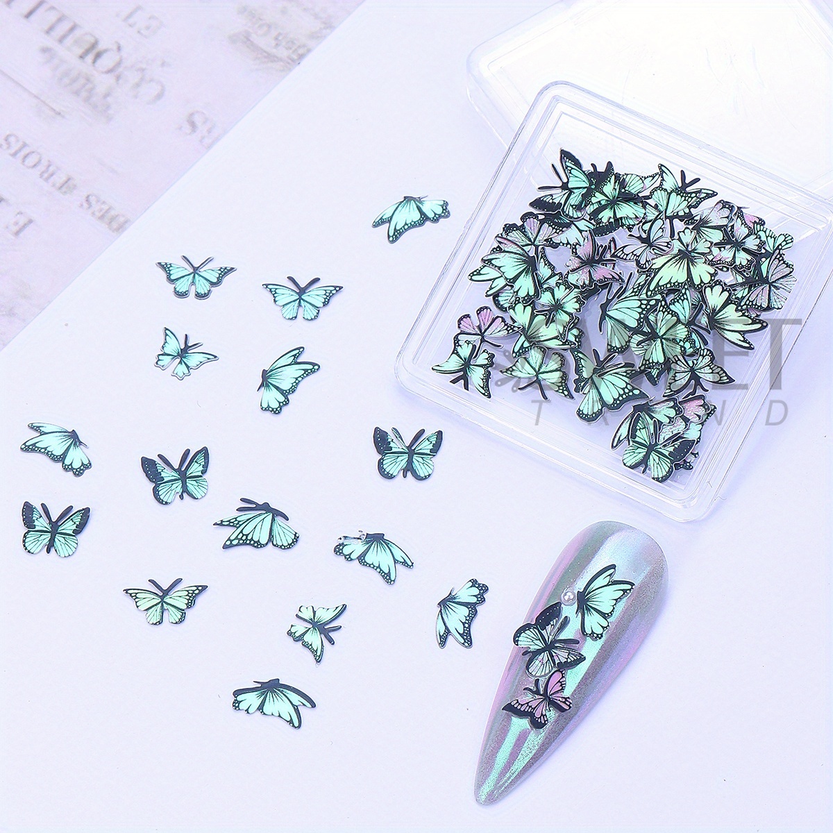 4pcs Laser Butterfly Wood Pulp - Oud Wood Chip 评论和价格
