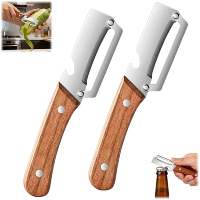 Stainless Steel Kitchen Peeler - Oud Wood Chip 评论和价格