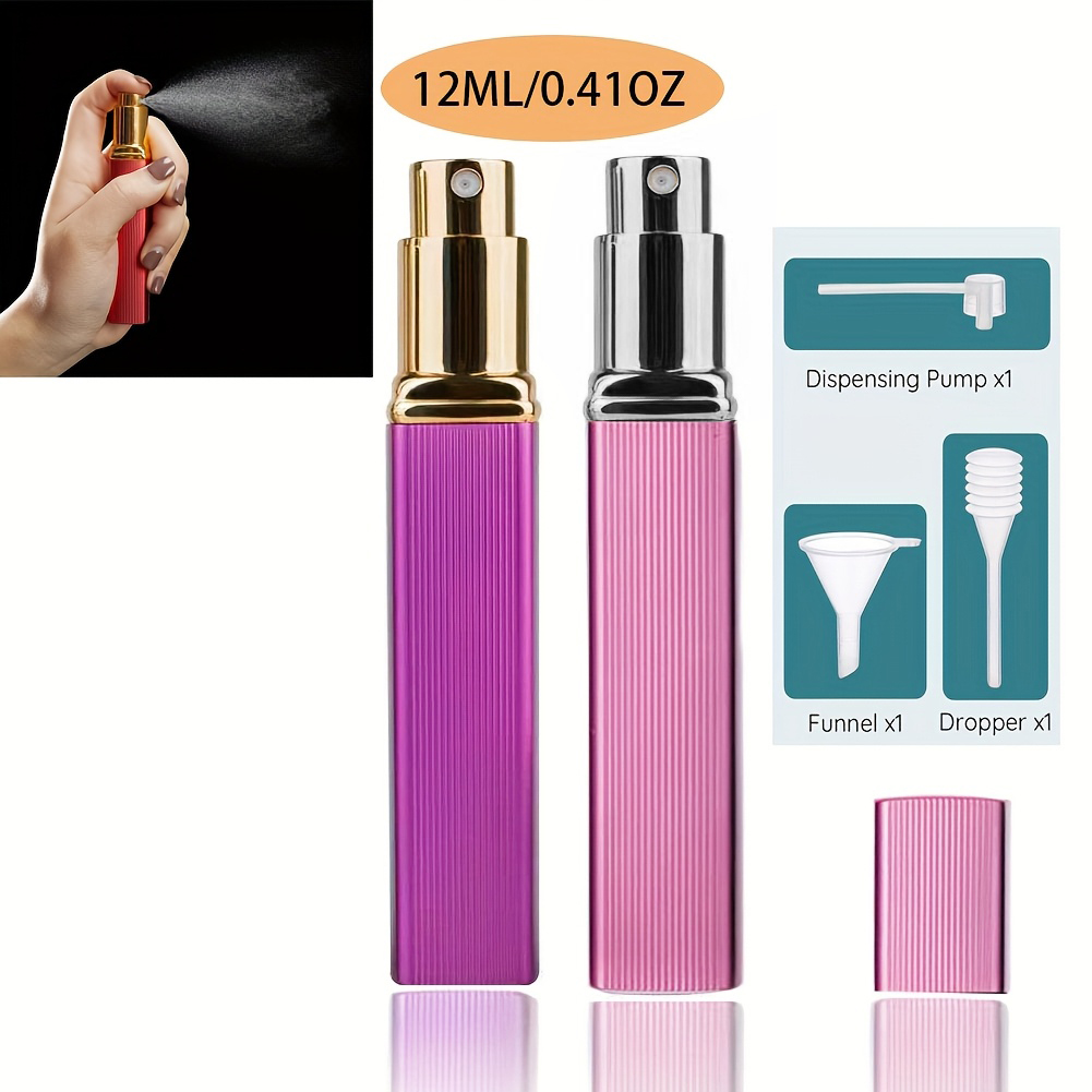 2-Piece Set, 12ml Refillable P - Perfume Fragrance Dispenser 评论和价格