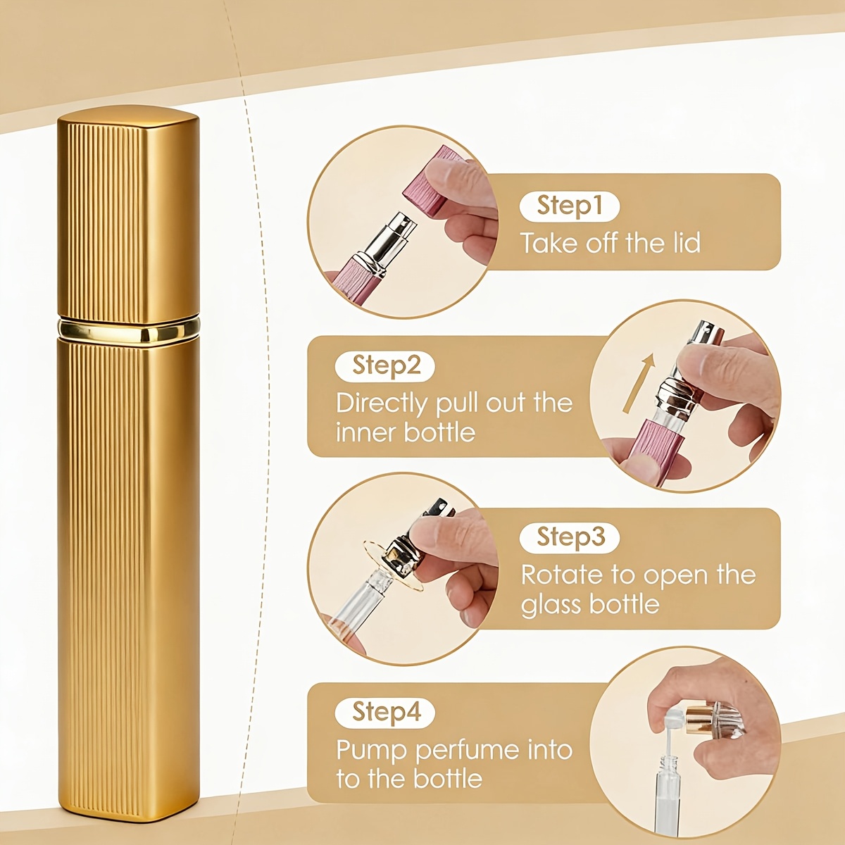 2-Piece Set, 12ml Refillable P - Perfume Fragrance Dispenser 评论和价格