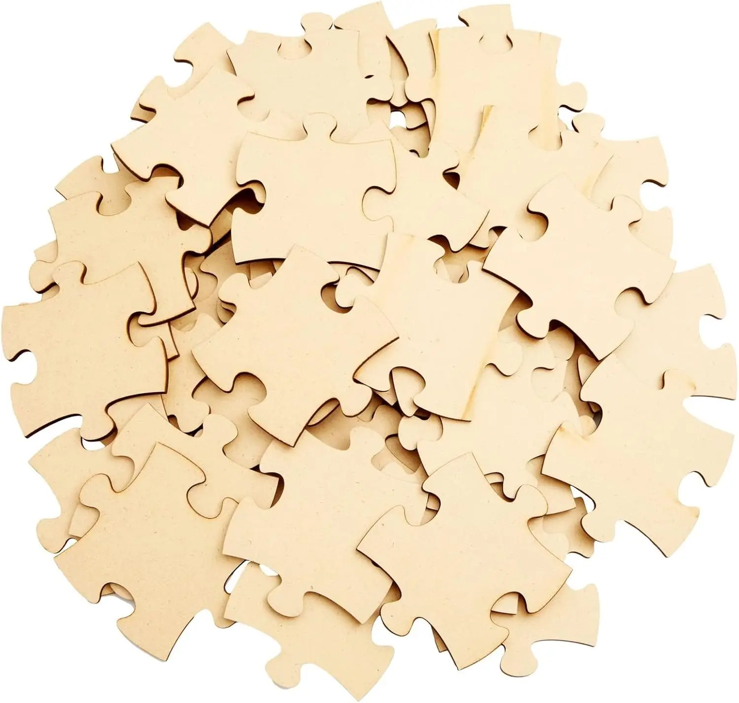 Natural Brown MDF Blank Puzzle - Oud Wood Chip 评论和价格