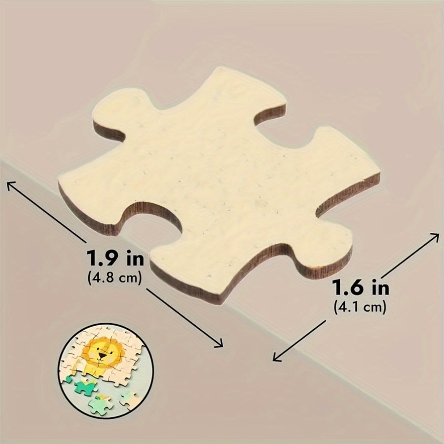 Natural Brown MDF Blank Puzzle - Oud Wood Chip 评论和价格