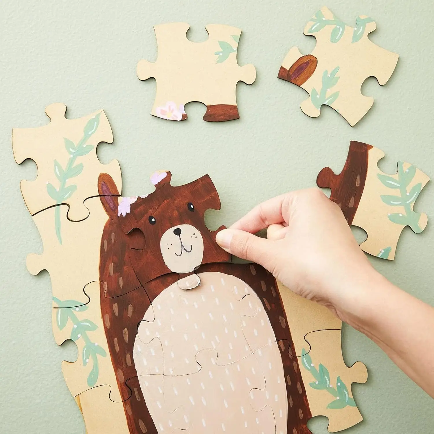 Natural Brown MDF Blank Puzzle - Oud Wood Chip 评论和价格